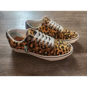 Vans Authentic Cheetah Animal Print Skate Shoes Mens 7.5 Women's 9 Leopard